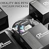 Official Creality PETG 3D Printer Filament 1.75mm 4KG (8.8lbs), High Precision, Strong Toughness, Odorless, Better Flow, Moistureproof 3D Printing CR PETG Filament, White(4-Pack)
