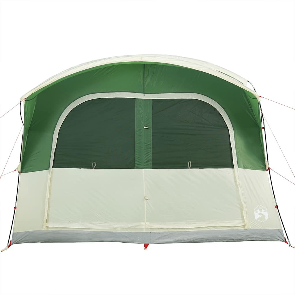 Tenda per auto per 4 persone, verde, impermeabile, tenda da campeggio pieghevole in poliestere con rivestimento in PU, impermeabile e antivento, facile da montare con pali e cinghie robuste