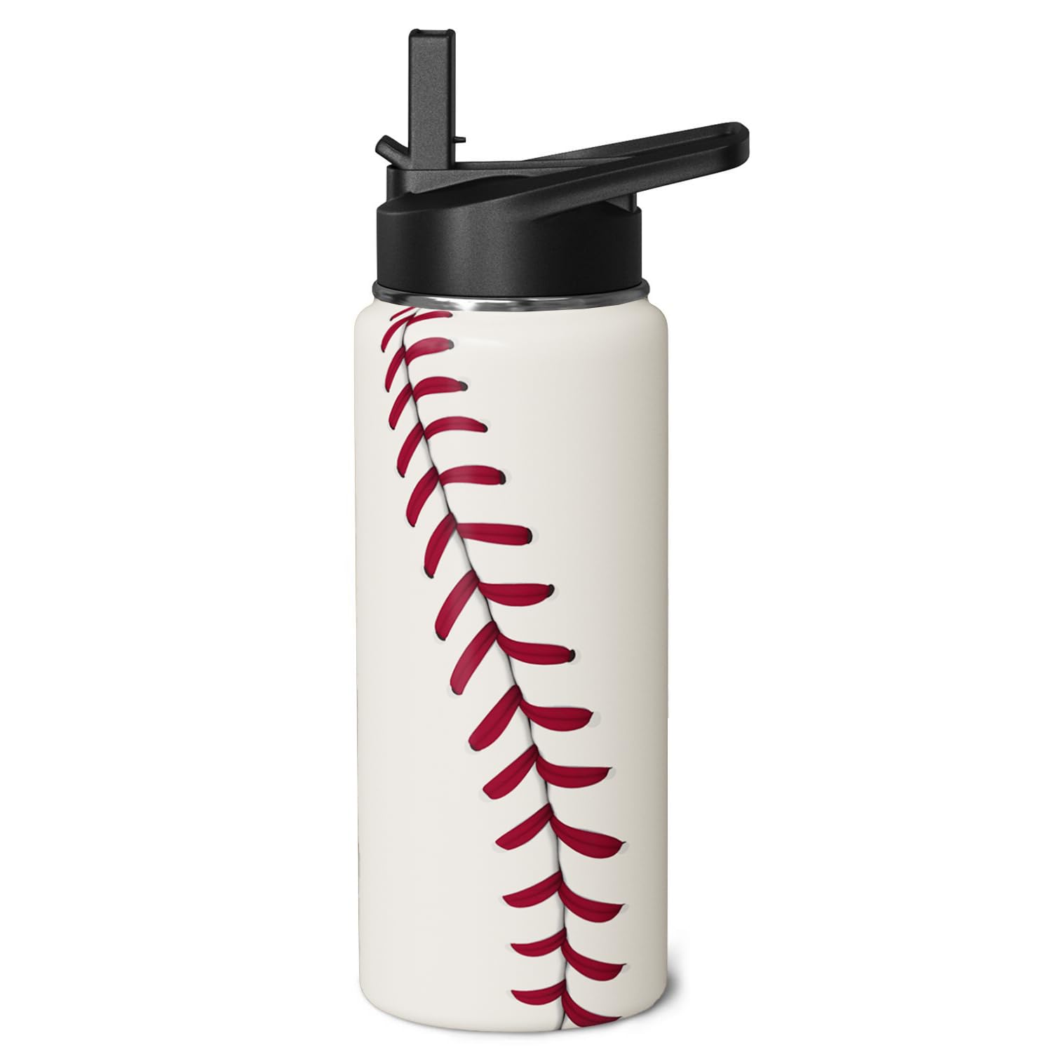 Hqhzaha Baseball Water Bottle 18oz Insulated Sports Water Bottles Baseball Gifts for Men Women Gift for Coach Lovers Fan Players Stuff Accessories for