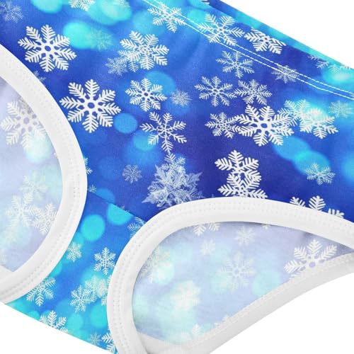 Joisal Christmas Snowflakes Blue Girls Underwear Toddler 2t Cotton Cute Panties Girl Cartoon Briefs Kids Undies4