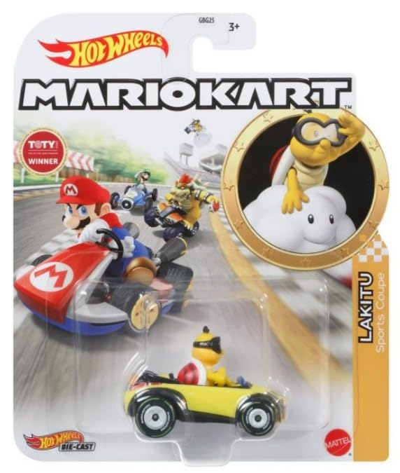 Hot Wheels Mario Kart Lakitu Sports Coupe escala 1:64 miniatura 1