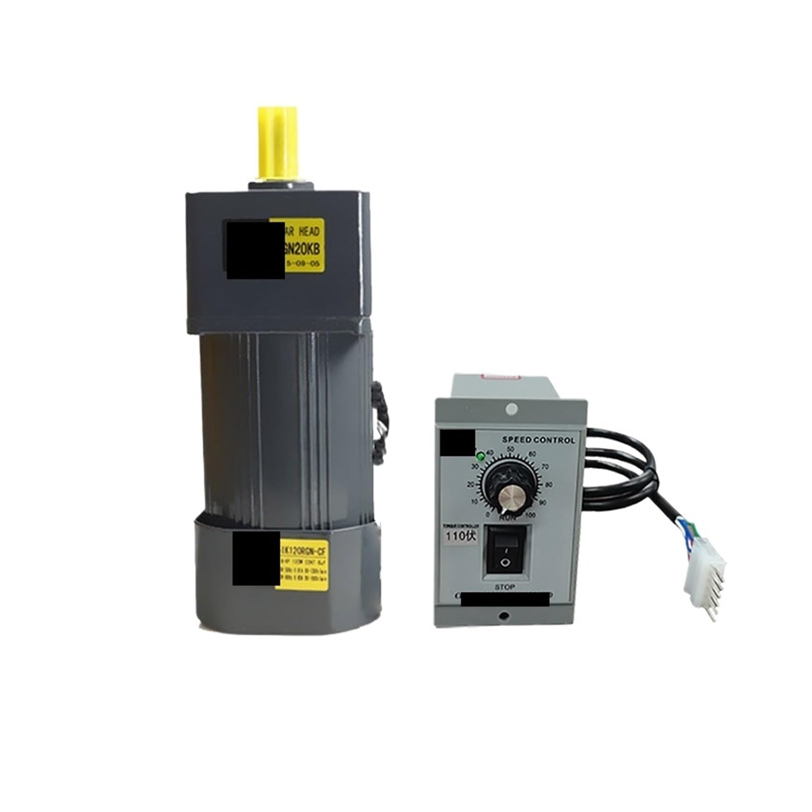 ANERTQUIH Asynchronous Motor 120W 110V AC Gear 5IK120RGN-AF with Speed Regulator Adjustable High Torque Output Shaft 15mm(0-18RPM)