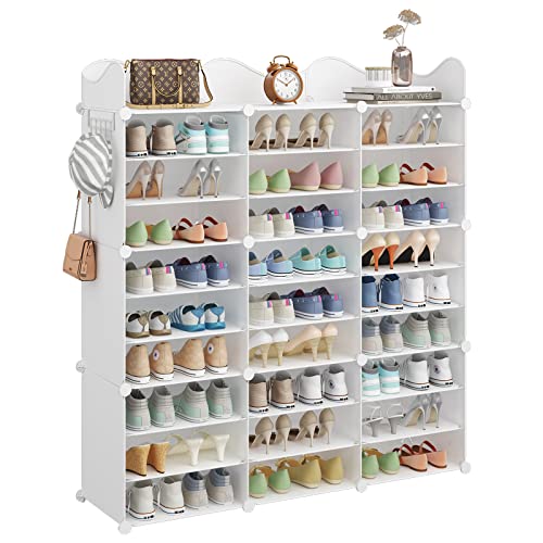 Aeitc-54-Pair-Portable-Shoe-Rack-Plastic-Shoe-Organizer-DIY-Shoe-Storage-Shelf-Organizer-for-Entryway-Shoe-Cabinet-White