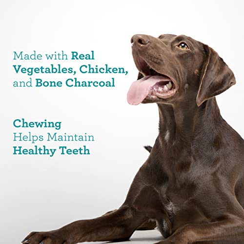 Dreambone Triple Action Dental Sticks Charcoal, 18 Count, Rawhide-Free Chews For Small And Medium Sized Dogs Freshens Breath #TOP3