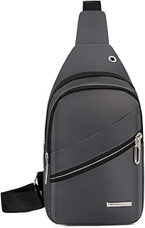 F-XDD Spalla degli Uomini Borsa, in Grado di Memorizzare Portafogli, Telefoni Cellulari, Occhiali Etc, Spalla Borsa Sportiva Femminile, Adatto per Unisex,Darkgray