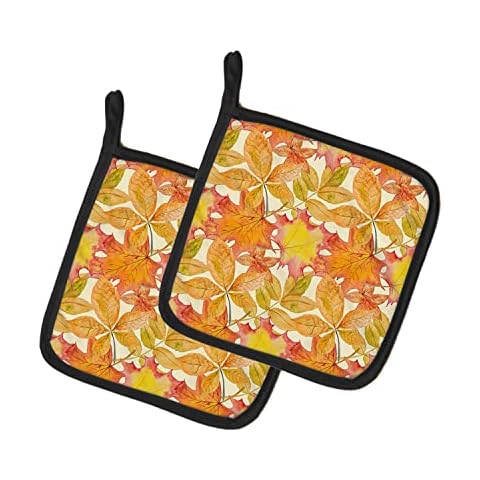 Caroline's Treasures Fall Leaves Pot Holders Cover