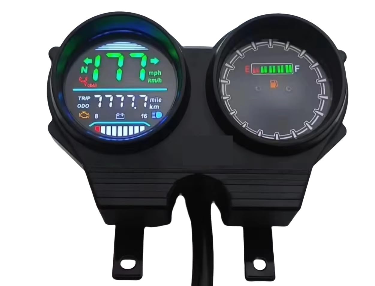 Velocímetro Digital para el conjunto del medidor indicador | Panel odómetro indicador del velocímetro de la motocicleta para el conjunto del medidor del indicador del medidor para