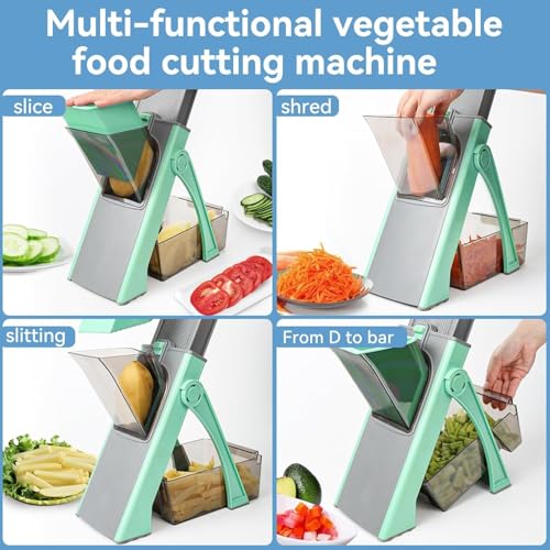 Cortadora Mandolina Ajustable Segura para Cocina miniatura 4