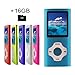 Tomameri - MP3/MP4 Player with Rhombic Button, Including a 16 GB Micro SD Card and Maximum support 32GB, Compact Music & Video Player, Photo Viewer, Video and Voice Recorder Supported - Blue