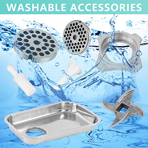 Commercial Meat Grinder Electric Meat Grinding Machine,850W 550Lb/H Heavy Duty Meat Mincer Sausage Stuffer Sausage Maker With 2 Grinding Plates For Restaurants Supermarkets Butchers Shop #TOP1