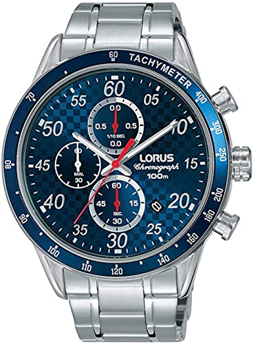 Preisvergleich Produktbild Lorus Herren Chronograph Quarz Uhr mit Edelstahl Armband RM329EX9