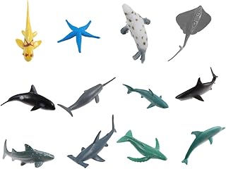 ibasenice 24 Peças Animais Marinhos Sob O Mar Brinquedos De Aprendizagem Precoce Brinquedos Educativos Criaturas Do Mar Brinquedos Para Crianças Animais Em Miniatura Brinquedos Infantis