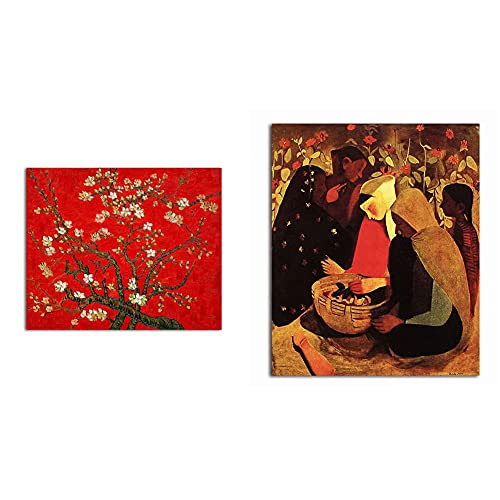 Tamatina Maple Tree + Amrita Sher Gill Paintings (Set of 2)