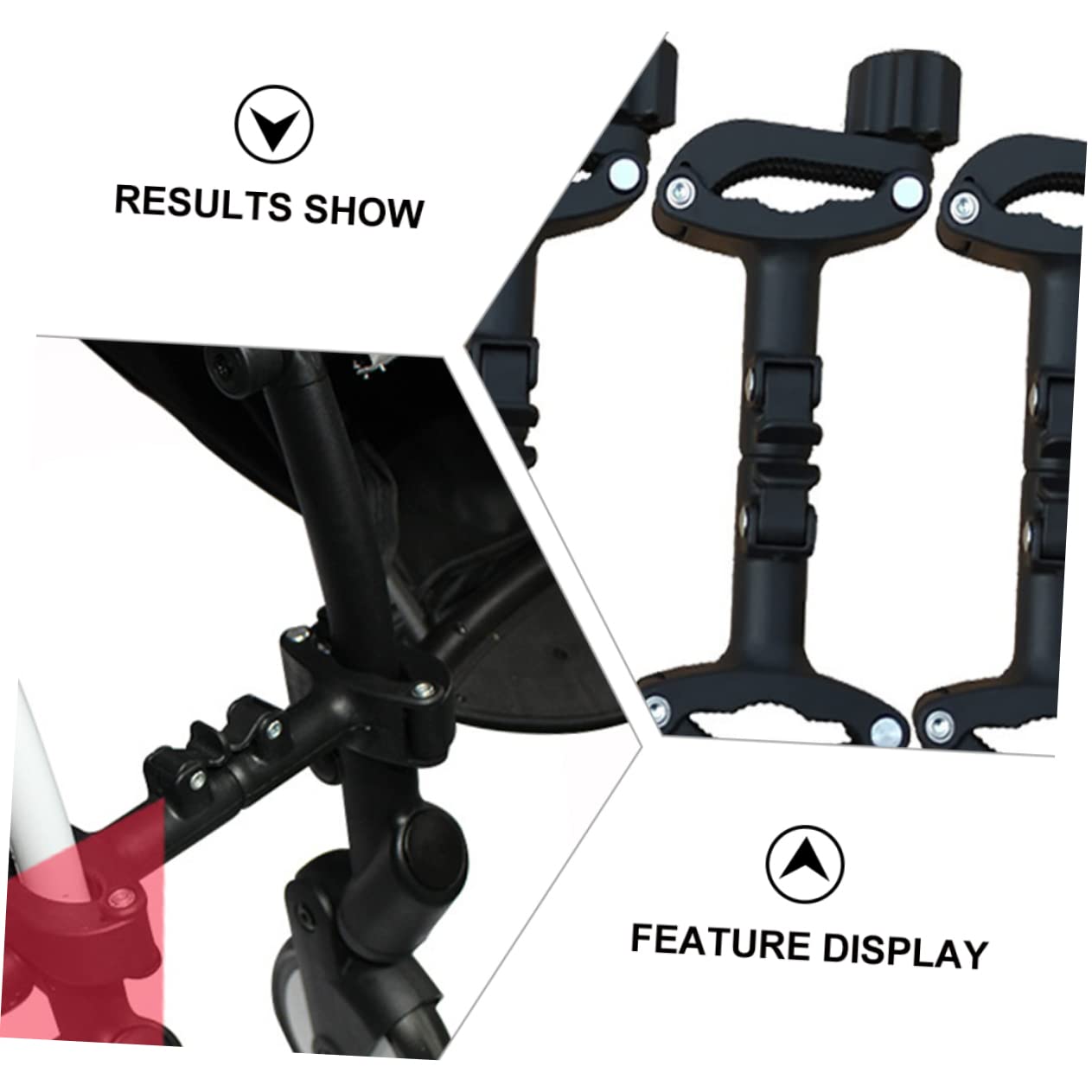 Conector Ajustable de Hierro y Plástico en Negro, Accesorio Desmontable para Conectar Dos Sillas de Paseo para Cochecito Gemelo de Ñiño en Parque o Salida