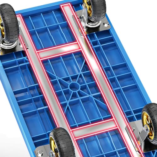 Carretilla plegable de plataforma 150KG de acero carbono miniatura 3