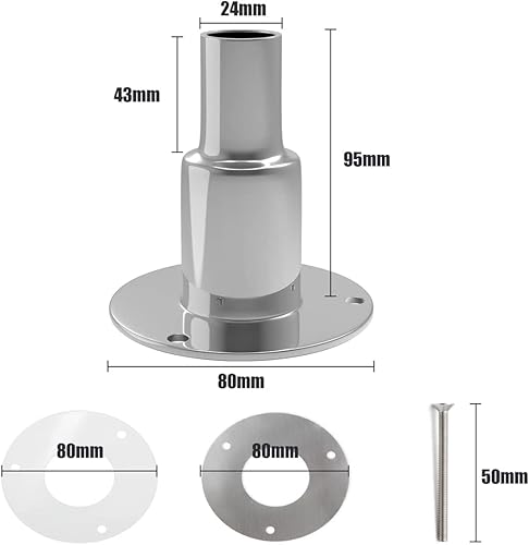 Miniatura 6 de Calentador marino de 0.945 in a través de la piel del escape de acero inoxidable 316L, con pernos y tuercas, para calentadores de estacionamiento