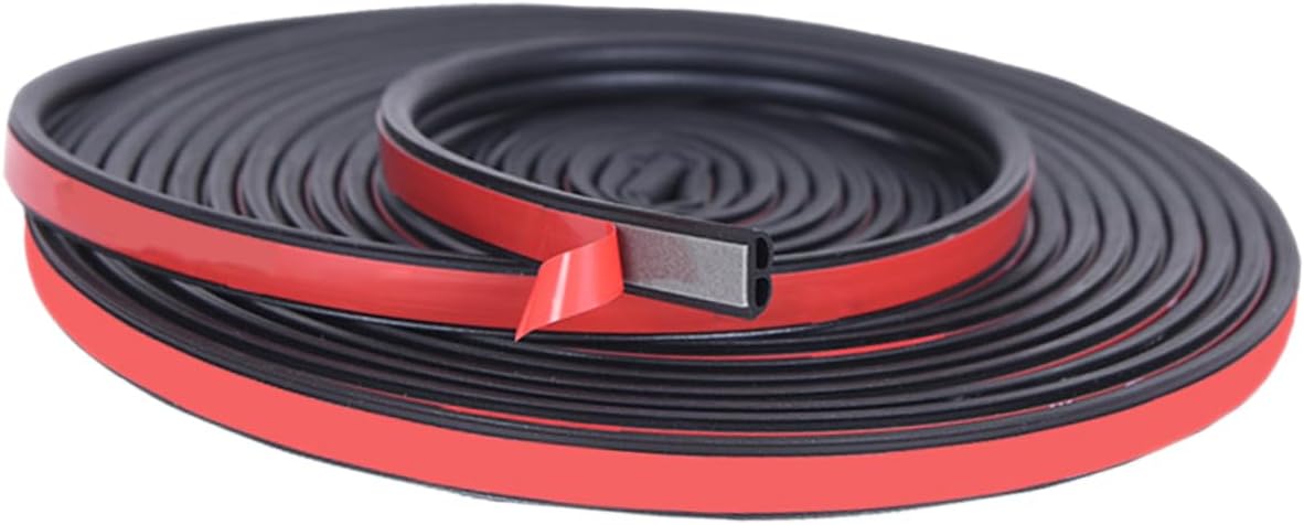 Operitacx 196.85 Inch Self Adhesive Silicone Door Seal Stripping for Doors and Windows Windproof Draft Stopper Tape