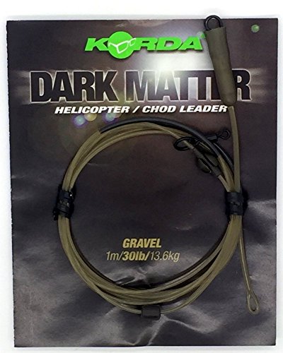 Korda Dark Matter Leader Heli Gravel, 30lb 1m, High-Strength Material, Ideal for Carp Fishing Anti-Tangle Design