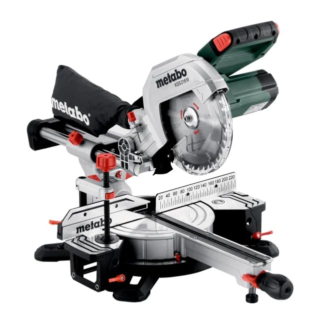 Metabo KGS 216 M (613216380) 216mm / 8.5" Single Bevel Sliding Mitre Saw