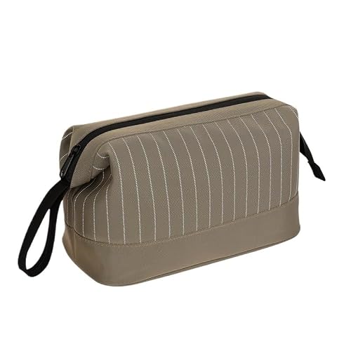 YMGSCC Waterproof Portable Canvas Toiletry Bag Men's Travel Striped Storage Bags