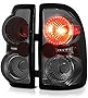 VIPMOTOZ For 1997-2004 Dodge Dakota Chrome Smoke Euro Style Altezza Tail Light Housing Lamp Assembly Replacement Driver and Passenger Side