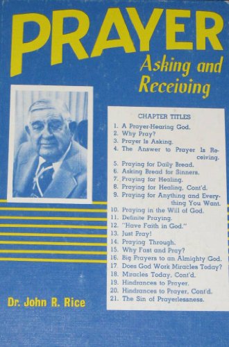 Prayer -- Asking and Receiving B000GS80H6 Book Cover