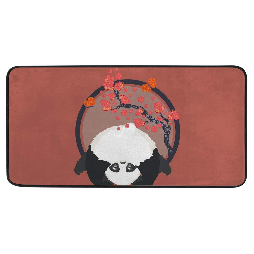 Tapis de cuisine motif panda pour une pièce chaleureuse et sécurisée