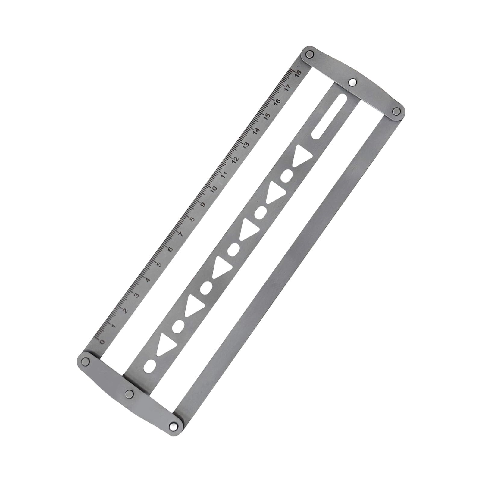 Steel Belt Center Tool for 18 48mm Leather Hole Alignment in Crafting Projects Steel Template