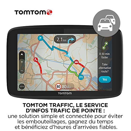 TomTom GPS Voiture GO Essential, 5 Pouces, Info Trafic, Essai des Alertes de Zones de Danger, Cartes UE, Mise à jour via… - Image 3