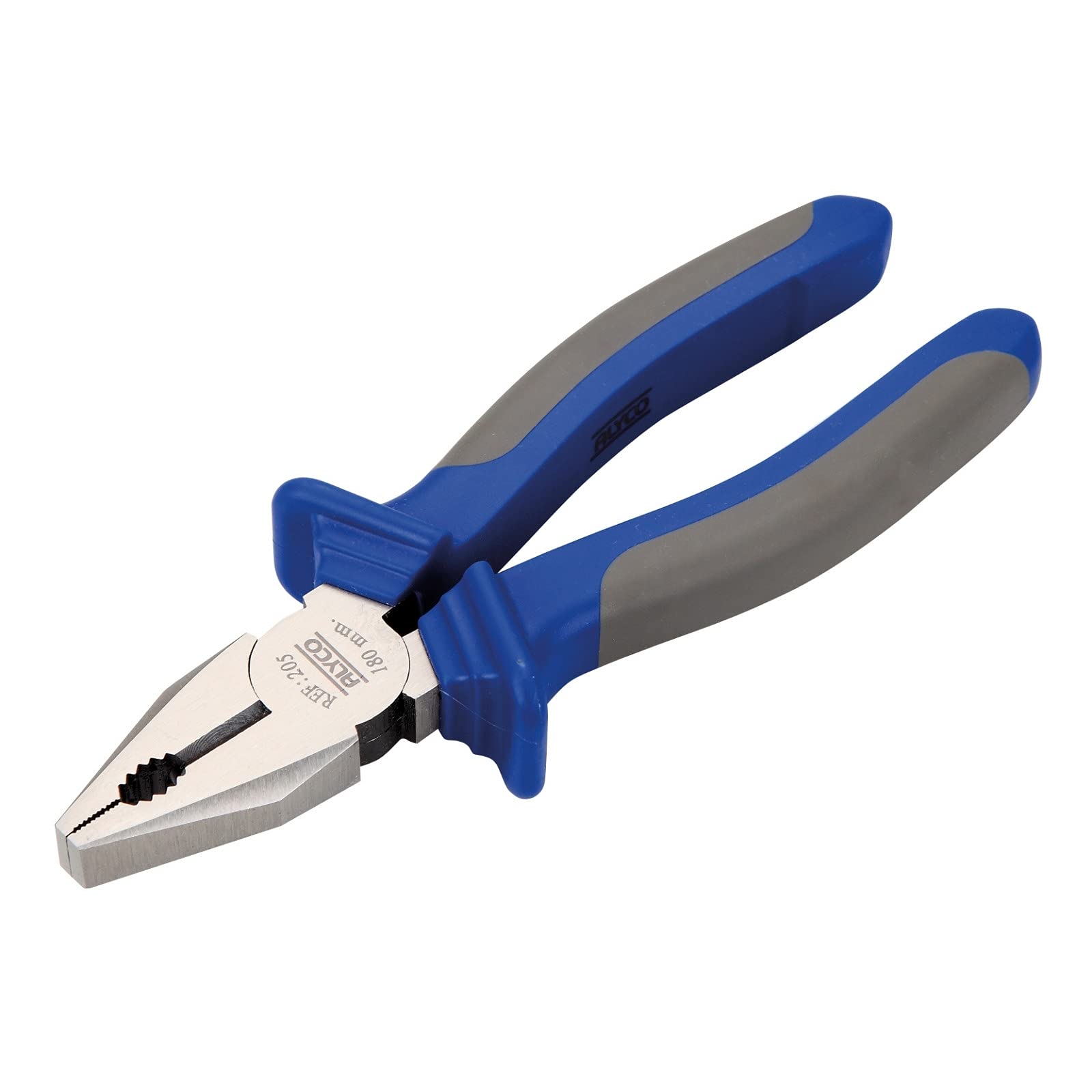 Alyco - Alicates de Corte Universales de 180 mm en Acero Cr-V Anticorrosión, Pelacables con Triple Función, Herramienta Profesional Multiusos con Mango Bimaterial