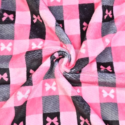 Image of Jxstar Girls Bathrobes Kids Long Hooded Robes Plush Full Length Coral Fleece Pajamas Sleepwear