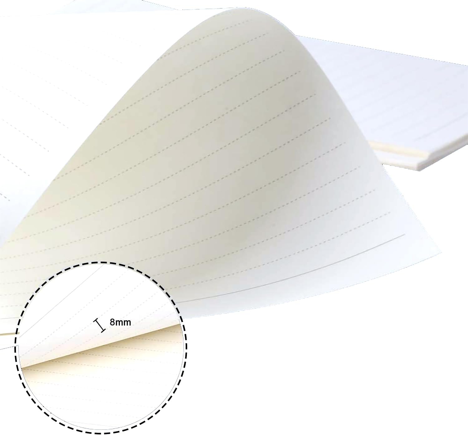 A5 Refill Paper, Planner Inserts Loose Leaf Paper, Refillable Paper Lined Filler Paper, 6 Ring Ruled 135 Sheets (270 Pages) for A5 Binder Budget Planner Journals Notebook Planner Leather Journal