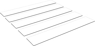 Zebrastreifen Bodenmarkierung | selbstklebender Zebrastreifen aus PVC, 1200 x 200mm | Sicherheitsmarkierung für Verkehrswege | robuste & rutschfeste Bodenaufkleber | Weiß