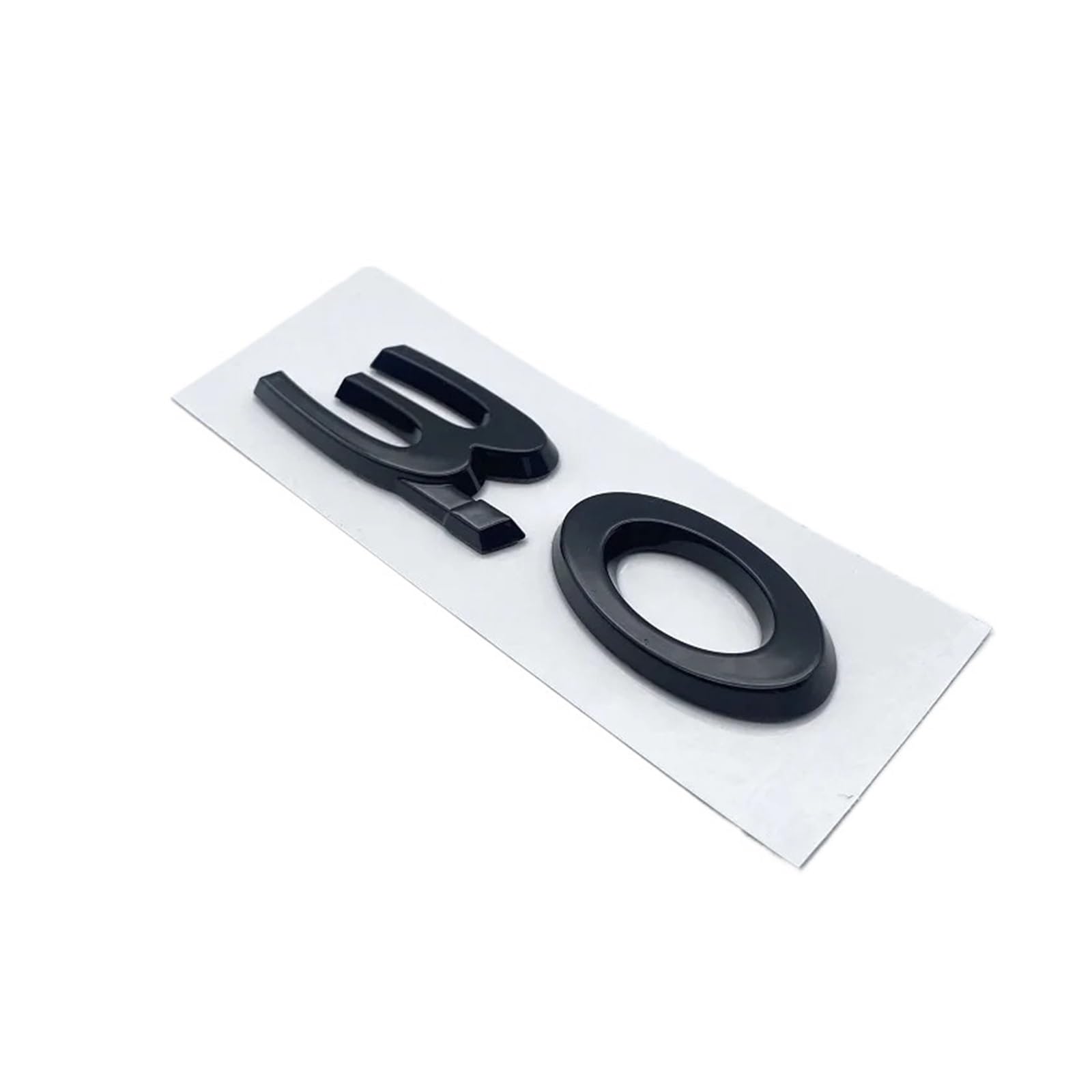 Letter Emblem Chrome Glossy Black ABS 3.0 5.0 V6 V8 20T 25T 30T 35T Fit for Jaguar XJ F-Type F-PACE E-PACE Badge Trunk Logo(Glossy Black 3.0)