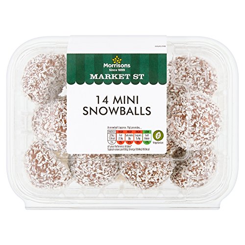 Morrisons Mini Snowballs Sponge Cake 14 each