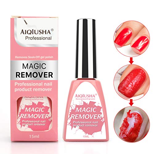Professional Burst Magic Nail Polish Remover,Easily & Quickly Removes Soak-Off Gel Polish In 2-3 Minutes, Don't Hurt Your Nails