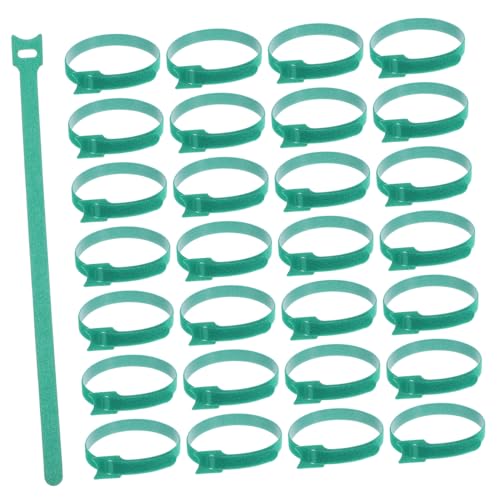 Veemoon 100 piezas Cintas Reutilizables de Cable con Gancho y Bucle para Gestión de Cables Verde miniatura 1