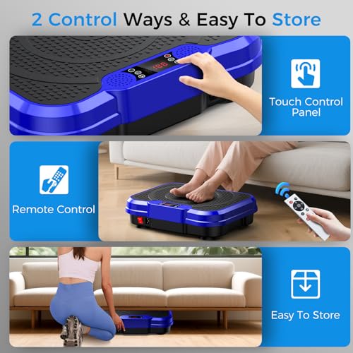 Image of AoraPulse Vibration Plate Exercise Machine, Vibration Plate for Lymphatic Drainage Weight Loss, 400 Lbs Capacity Full Body Workout Vibrate Fitness Platform for Home Women Men