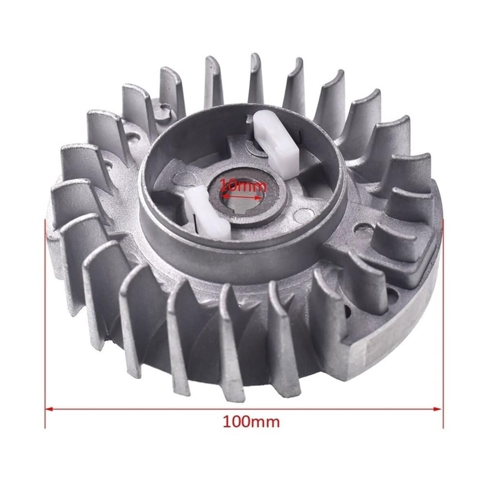 Volante de inercia Resistente, Ajuste Universal for Motosierra 4500 5200 5800, 45 52 58, 45cc 52cc 58cc(2 PCS)
