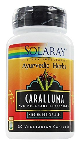 SOLARAY Guaranteed Potency Caralluma Aerial Extract Veg Cap (Btl-Plastic) 500mg | 30ct