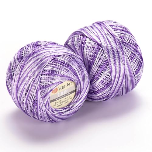 Image of YanrArt Tulip%100 Microfiber Silky Yarn - Suitable for Summer Clothes and Home Accessories Curtains, Runners, Tablecloths - S. Fine(1) Weight Yarn - 1.70 Oz, 273 Yds (447)
