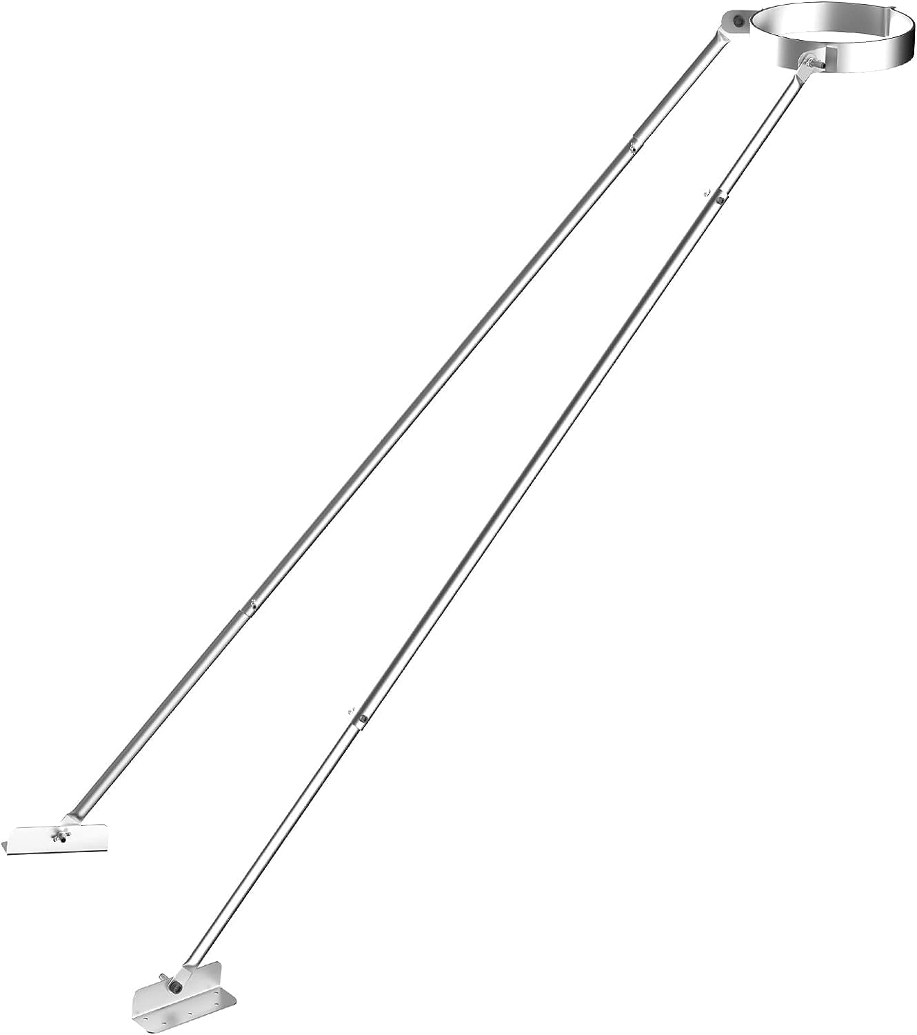 QGKPL 6DPXRB DuraPlus 6" Extended Chimney Roof Bracket, Stainless