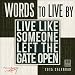 Words to Live by 2015 Wall Calendar