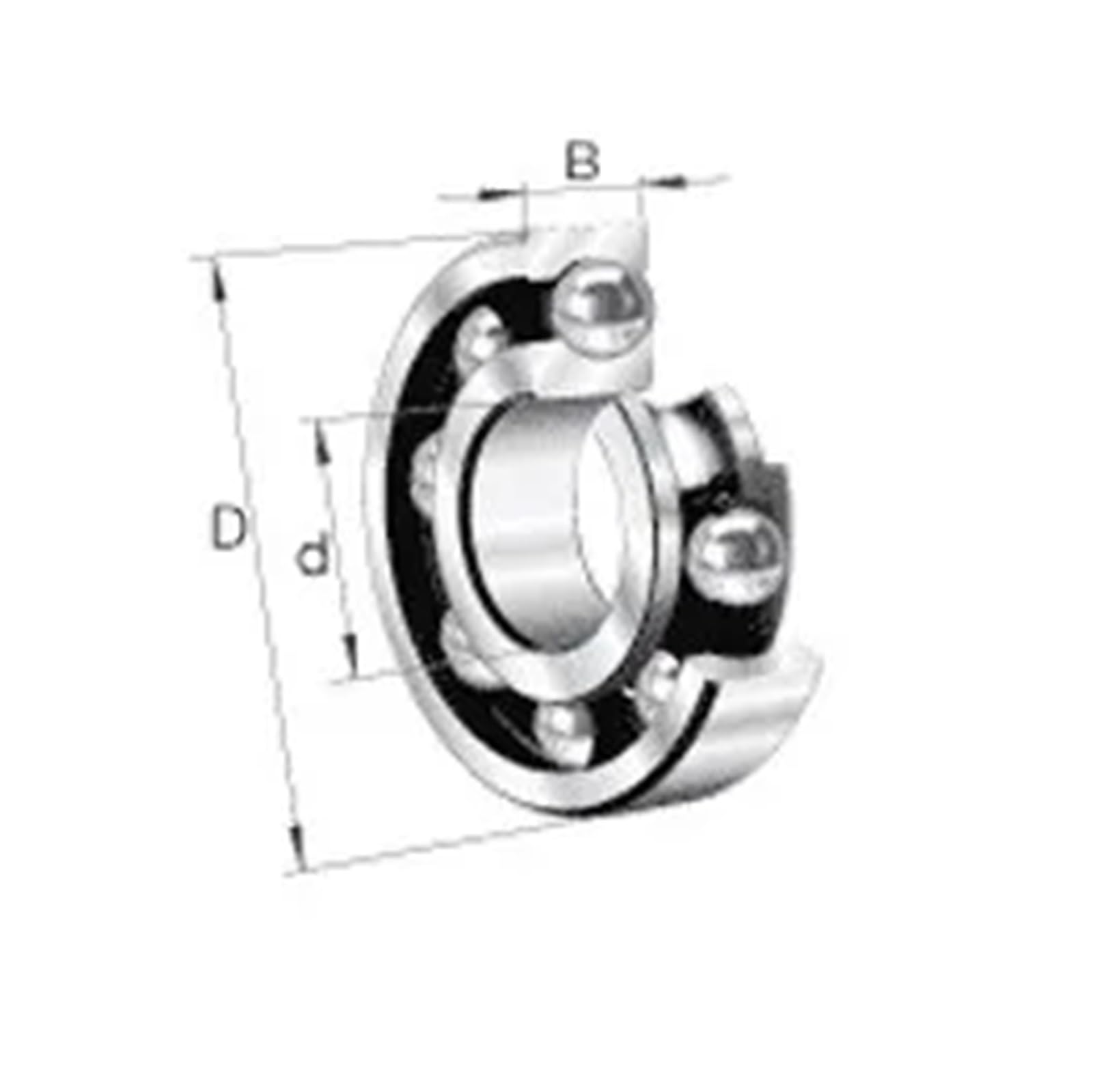 1 cuscinetto 6411 55x140x33 cuscinetti a sfere a gola profonda aperti