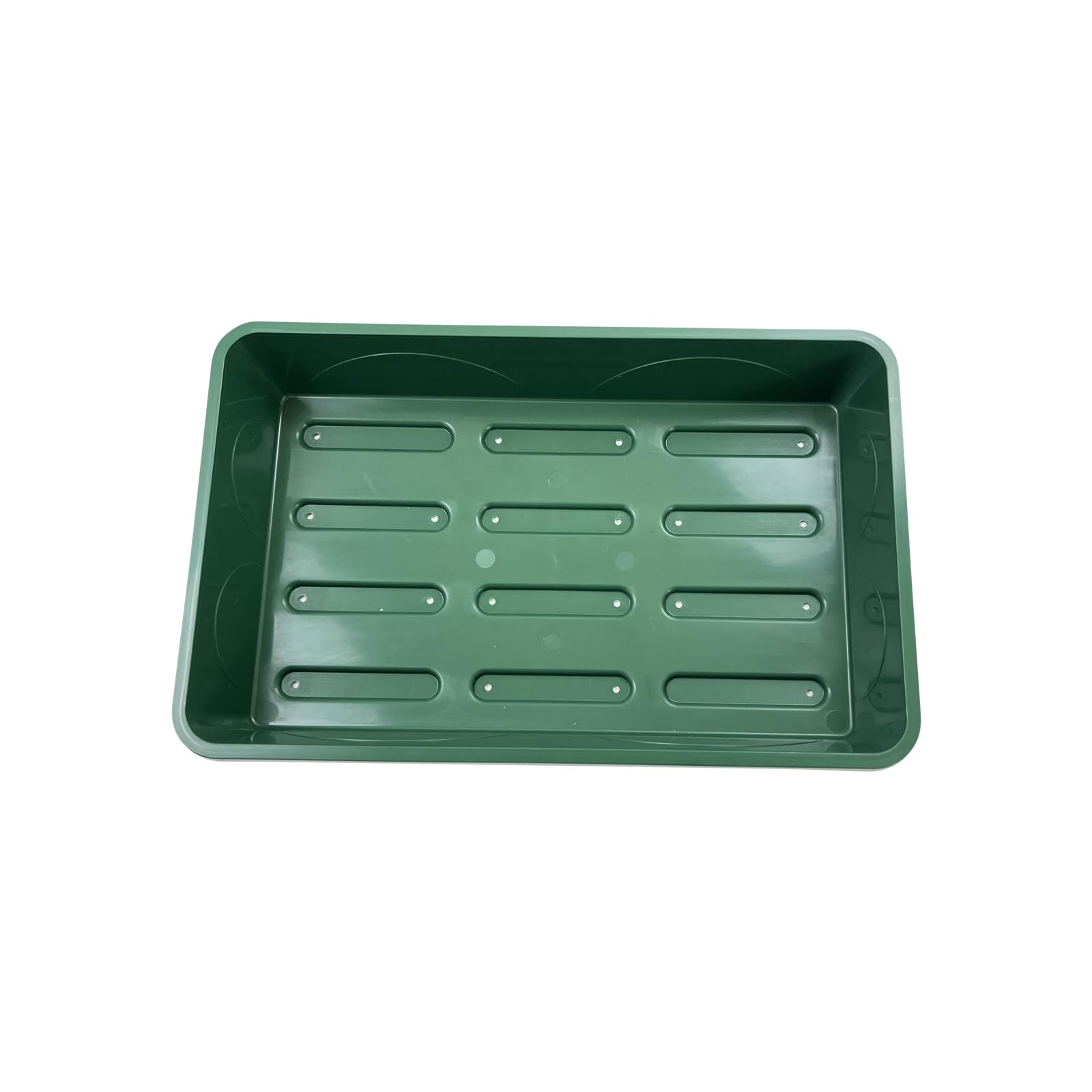 Oakland Gardens 38cm Deep Root Seed Tray with Drainage Holes – Heavy Duty Green Propagator Tray, Reusable Plant Starter for Vegetables, Herbs & Flowers (Pack of 40)