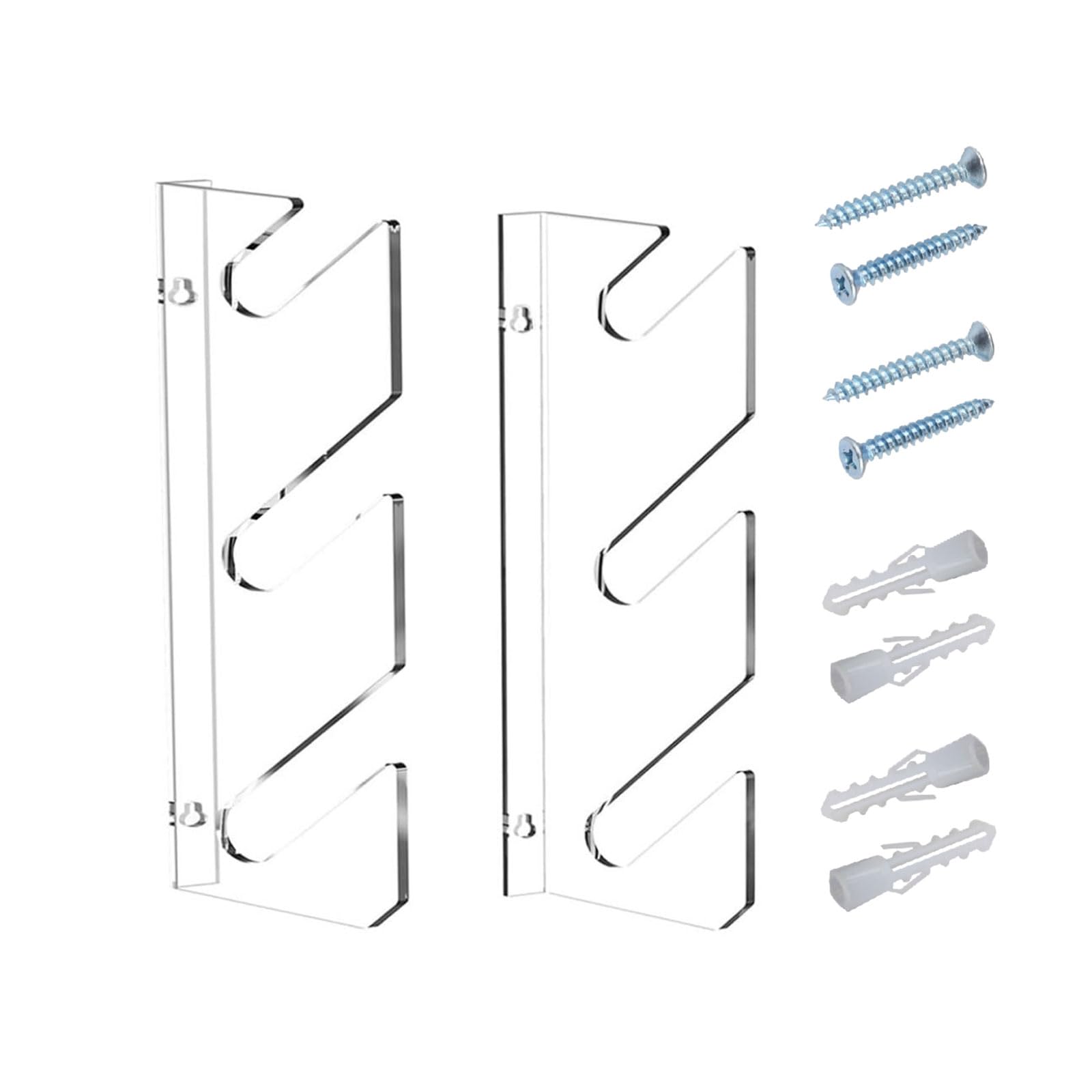 1 paire de supports de rangement muraux pour skateboards, longboards et scooters