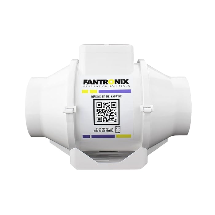 Buy Fantronix 100Mm In Line Bathroom Extractor Fan With Run On Timer 4