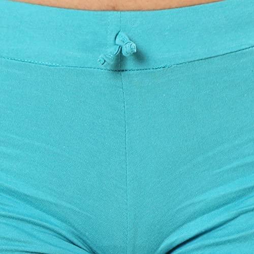 Image of TWGE Womens Cotton Hot Shorts - Short Pants for Ladies Stretchable Athletic Shorts Comfortable Fit with Elastic Waistband - Active Wear Ideal for Gym Yoga & Nightwear
