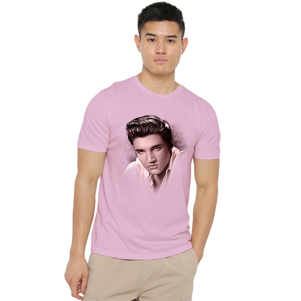 Elvis Presley The Stare Unisex T Shirt, Pink, Large
