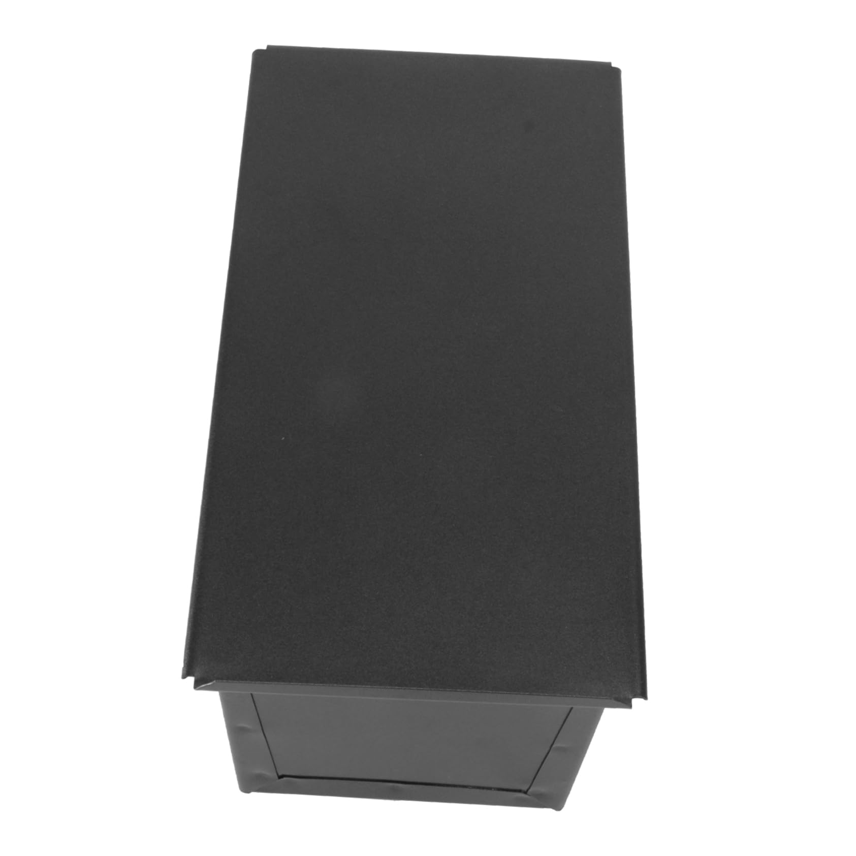 Luxshiny Teglia Pane con Coperchio 450g in Acciaio Inox Nera Antiaderente | Uso Domestico, Conduzione del Calore, Formato per Pane in Cassetta e Toast
